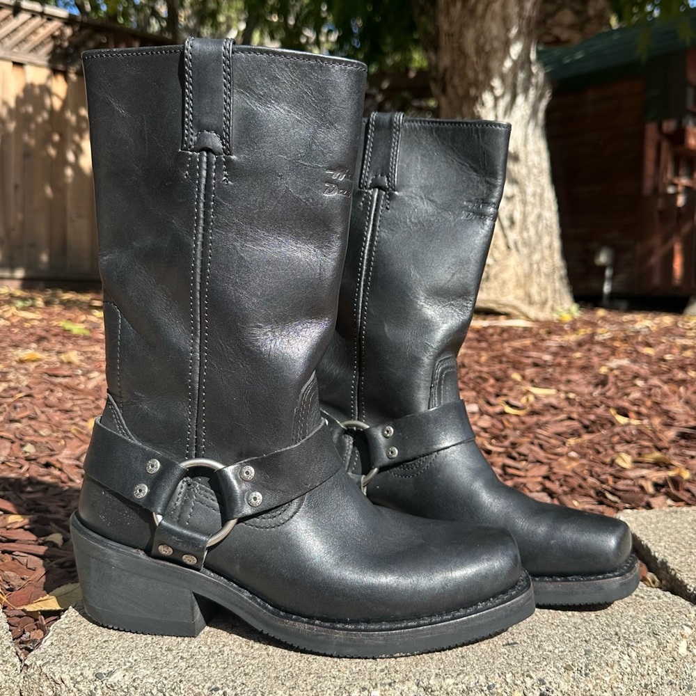 Harley Davidson Leather Harness Boots Motorcycle Boots